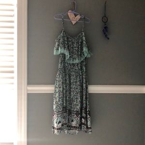 blue boho dress!